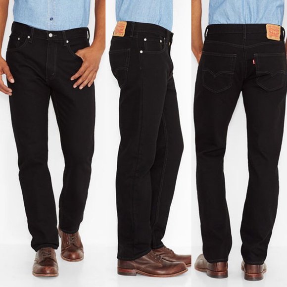 levis 505 mens black